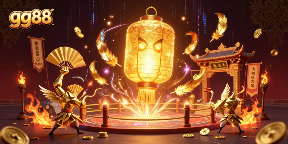 Experience the vibrant world of gambling with gg88 featuring golden lantern spirits and dynamic casino elements.