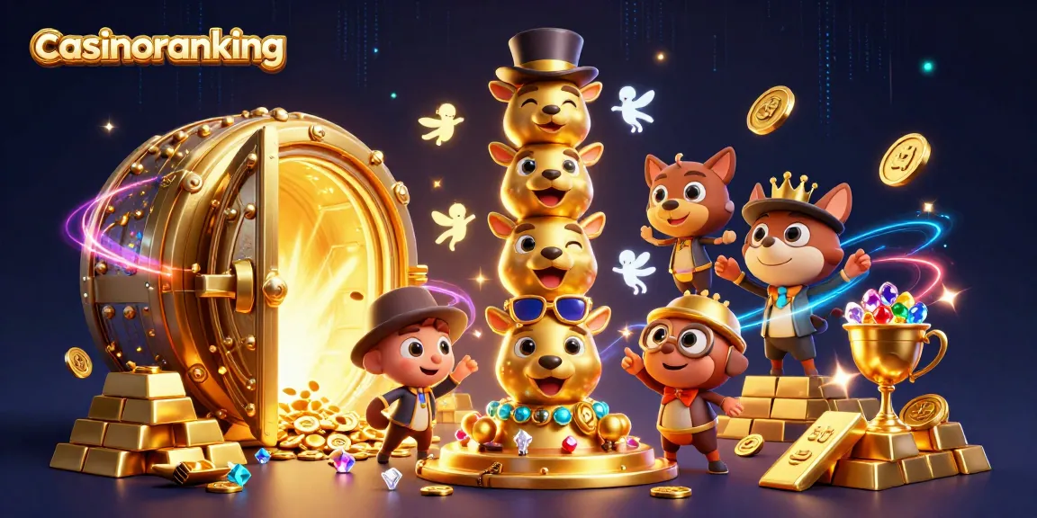 Experience casinoranking as you spin the reels around a vibrant 3D casino scene filled with treasures.