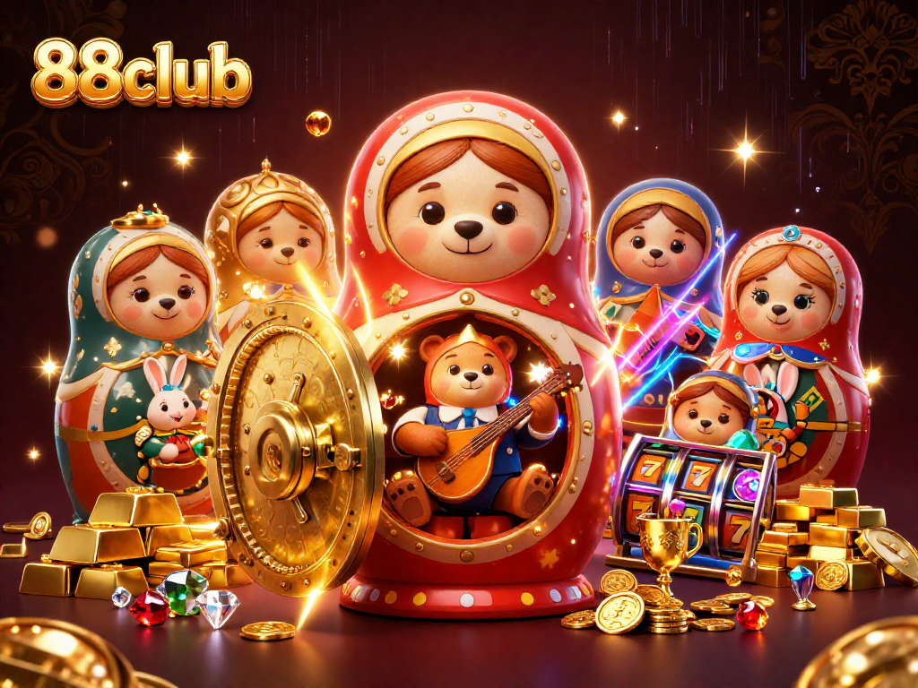 Engage in thrilling gaming experiences at 88club with exciting casino characters, treasures, and games.