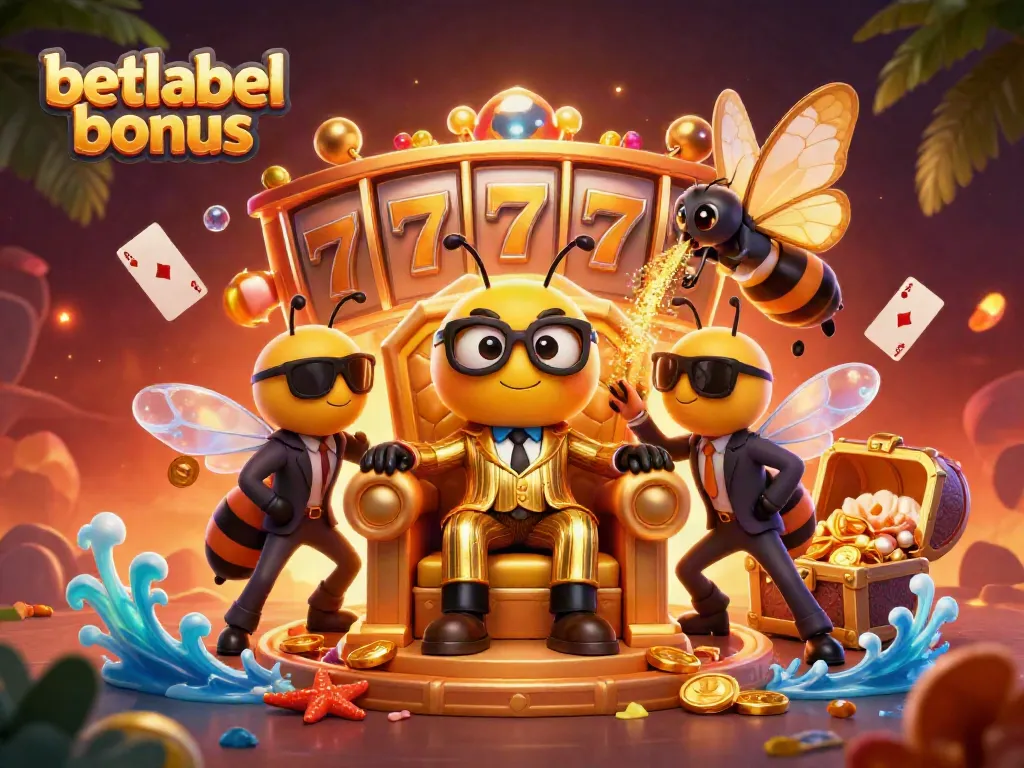 Experience thrilling gameplay with betlabel bonus amidst dynamic casino elements and vibrant characters.