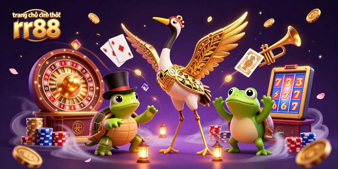 Experience the excitement at trang chủ chính thức rr88 with vibrant casino elements and characters